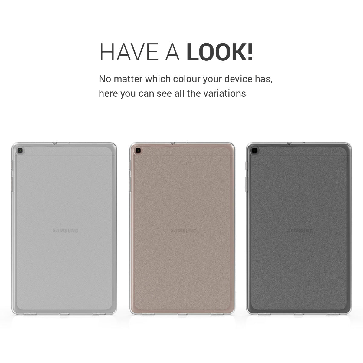 kwmobile Case Compatible with Samsung Galaxy Tab A 10.1 (2019) Case - Soft Silicone Case - Tablet Cover