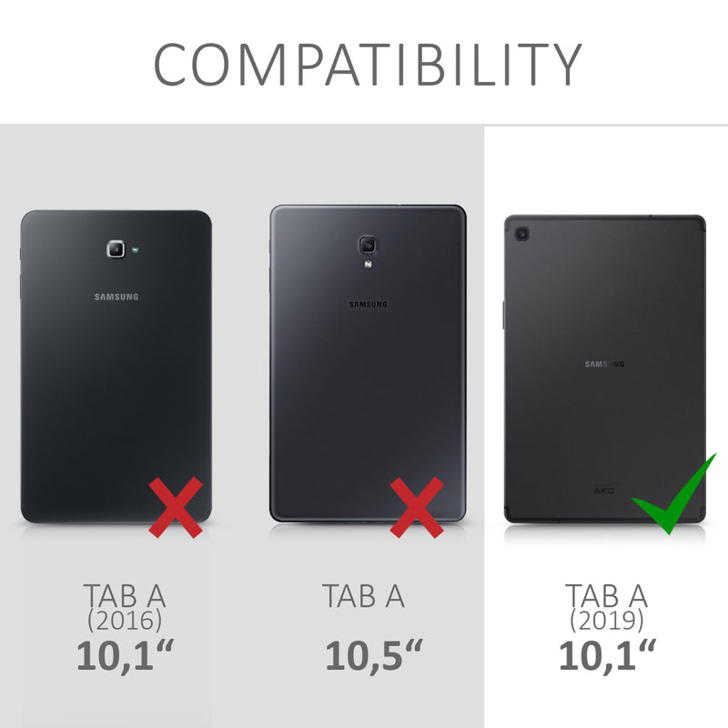 kwmobile Case Compatible with Samsung Galaxy Tab A 10.1 (2019) Case - Soft Silicone Case - Tablet Cover