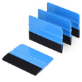 Felt-edged squeegee