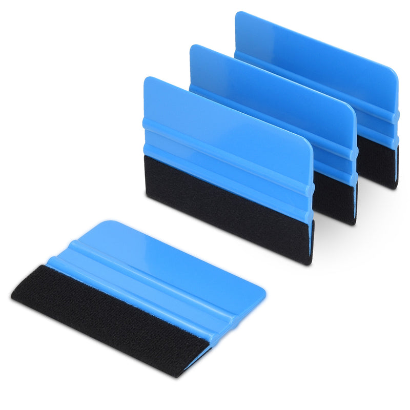 Felt-edged squeegee