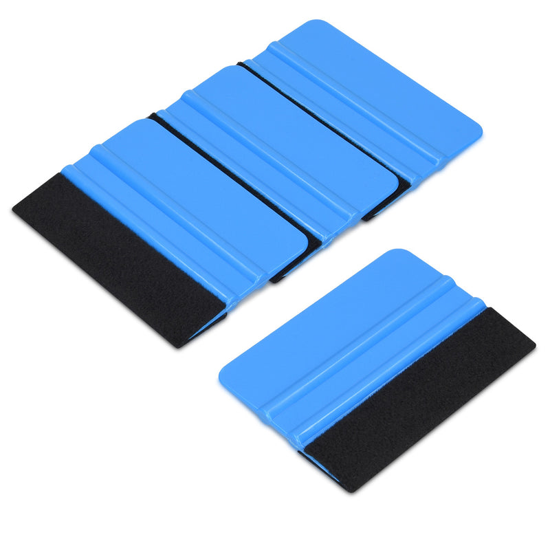 Felt-edged squeegee