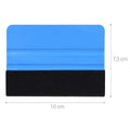 Felt-edged squeegee