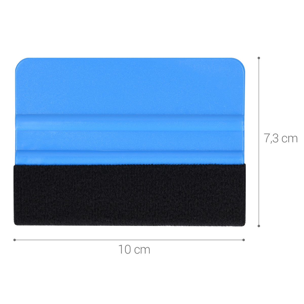Felt-edged squeegee