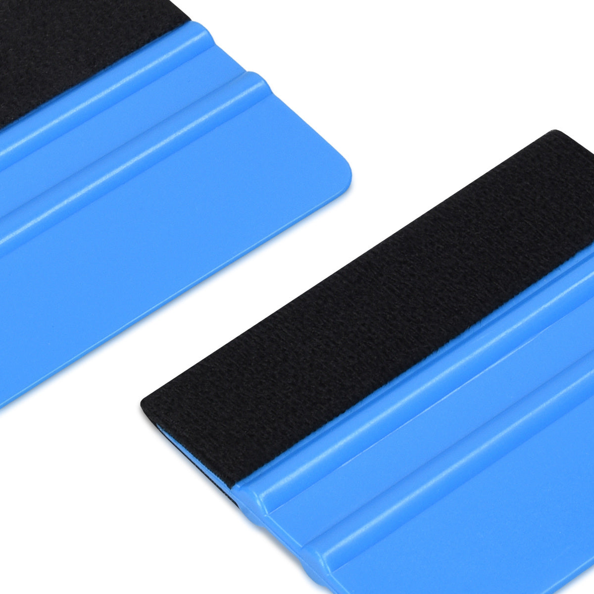 Felt-edged squeegee