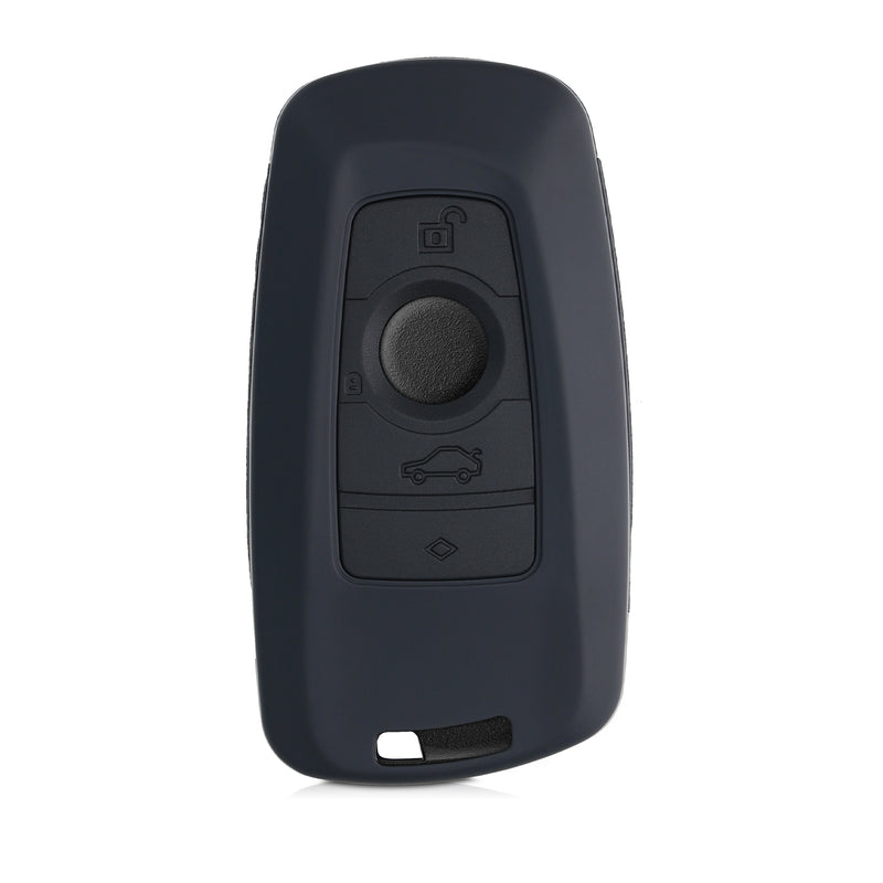 kwmobile Car Key Shell compatible with BMW 3-Button Smart Key (Keyless Go Only) Hard Cover Protector Key Fob Shell