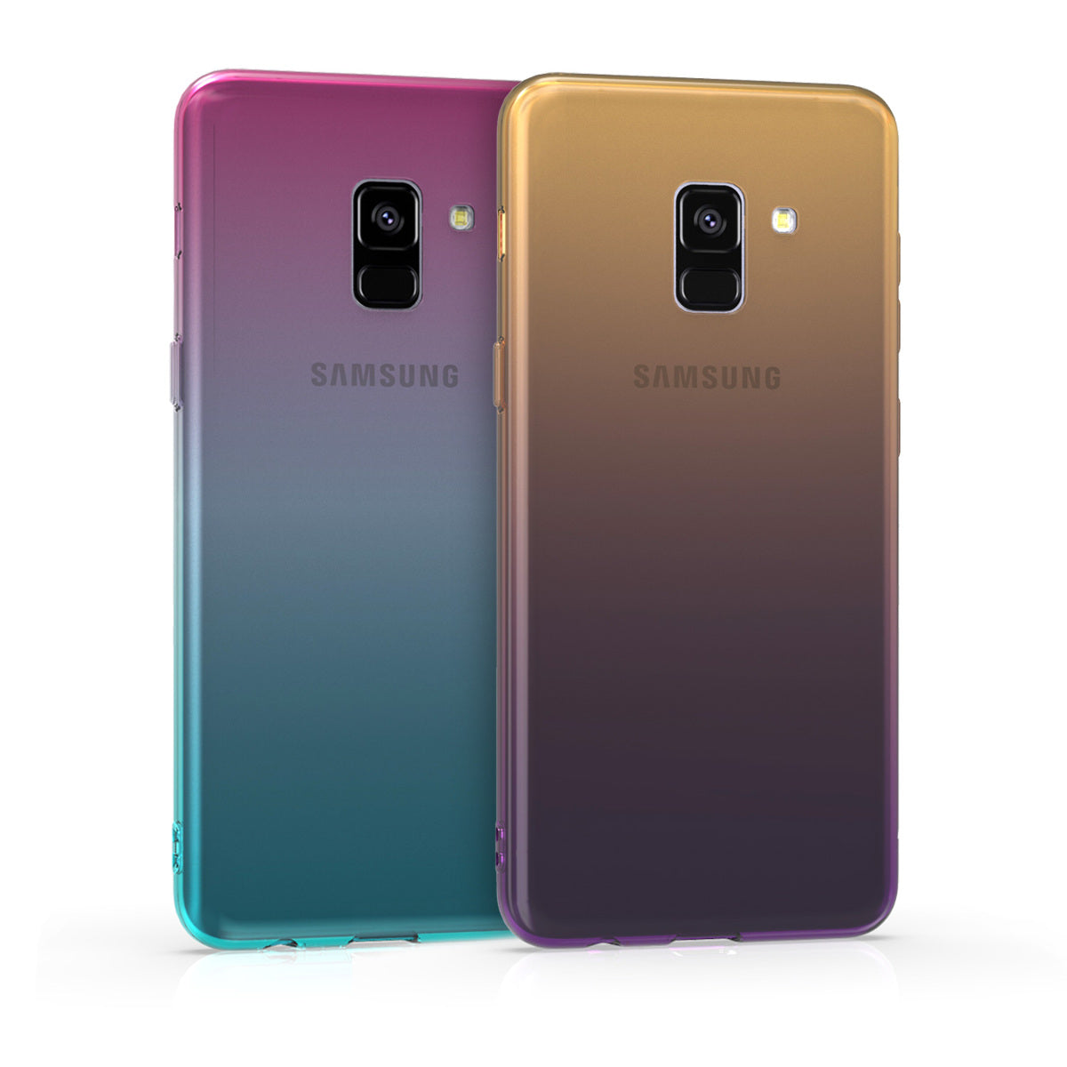 kwmobile Case Compatible with Samsung Galaxy A8 (2018) - Phone Case - Transparent Cover