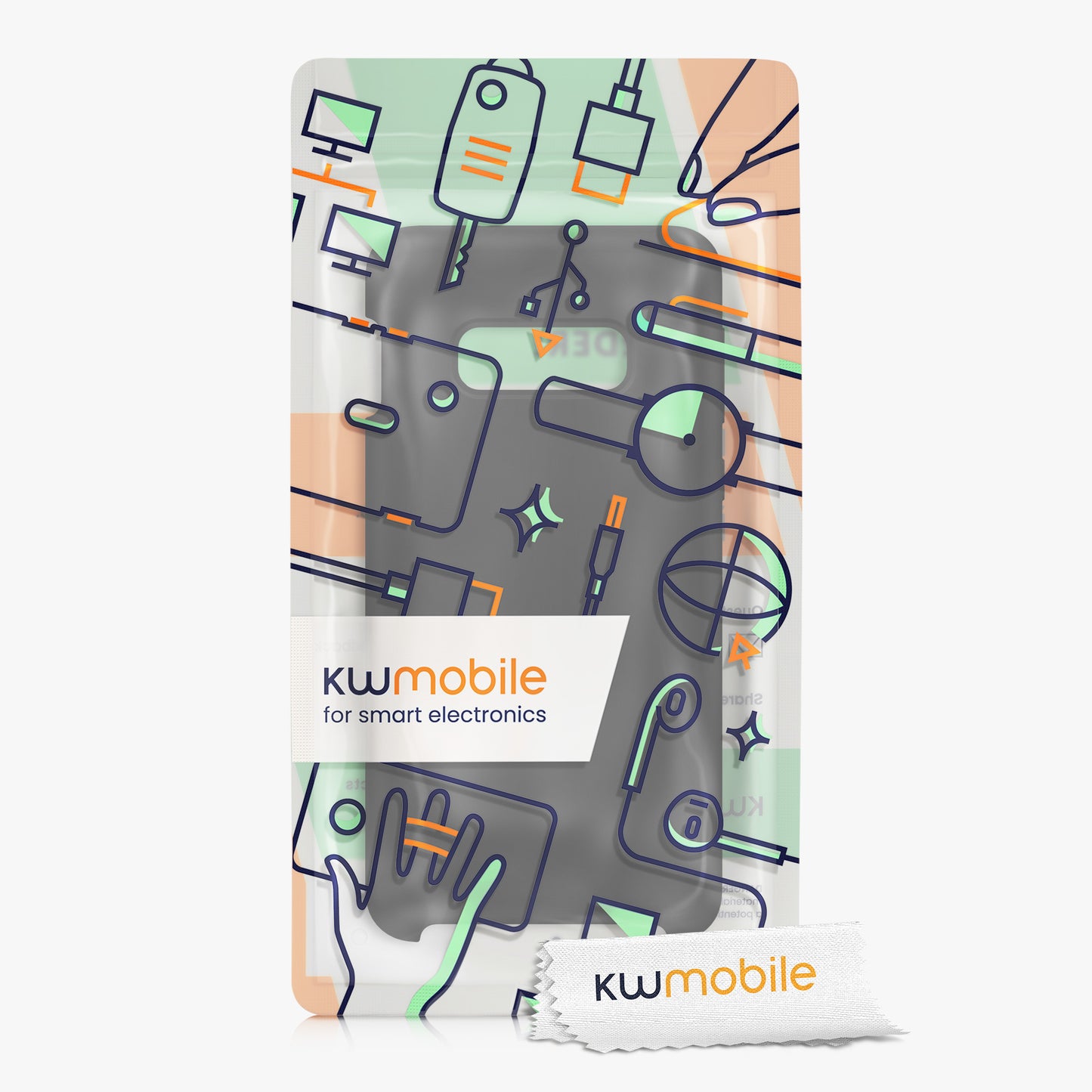 kwmobile Phone Case for Samsung Galaxy S10e - Silicone Cover for Wireless Charging - Protective Case