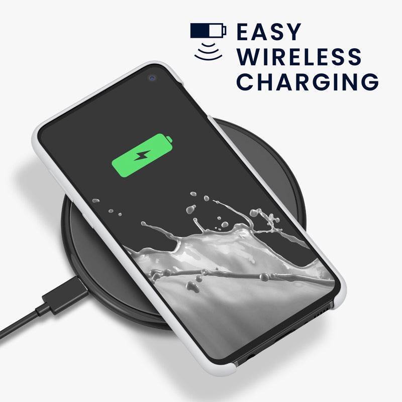 kwmobile Phone Case for Samsung Galaxy S10e - Silicone Cover for Wireless Charging - Protective Case