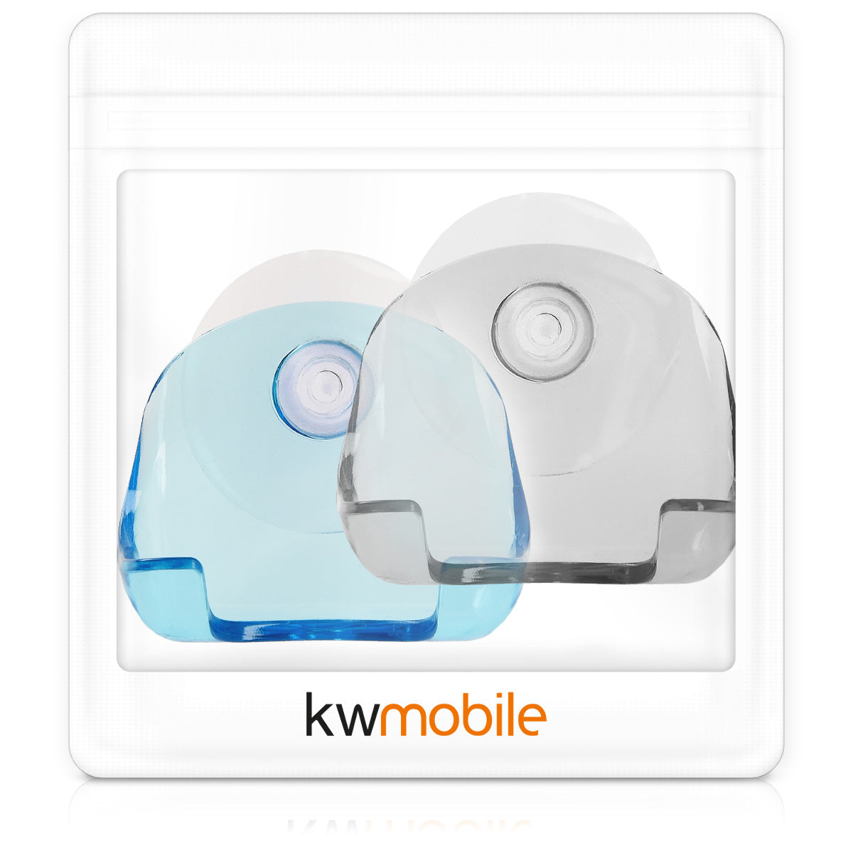 kwmobile Suction Cup Holder for Razors for Glass and Tiles Wet Shaver Suction Cup Holder Set Wall Hooks
