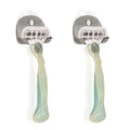 kwmobile Suction Cup Holder for Razors for Glass and Tiles Wet Shaver Suction Cup Holder Set Wall Hooks