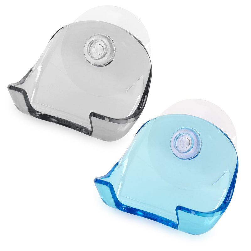 kwmobile Suction Cup Holder for Razors for Glass and Tiles Wet Shaver Suction Cup Holder Set Wall Hooks
