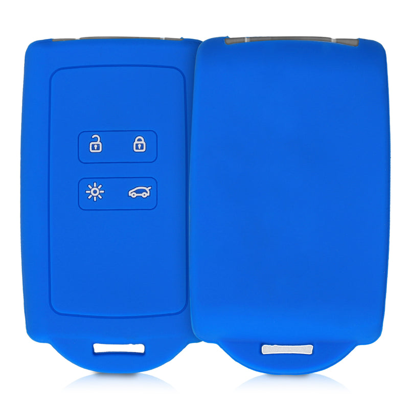 kwmobile Car Key Cover Compatible with Renault 4-Button Smart Key (Keyless Go Only)