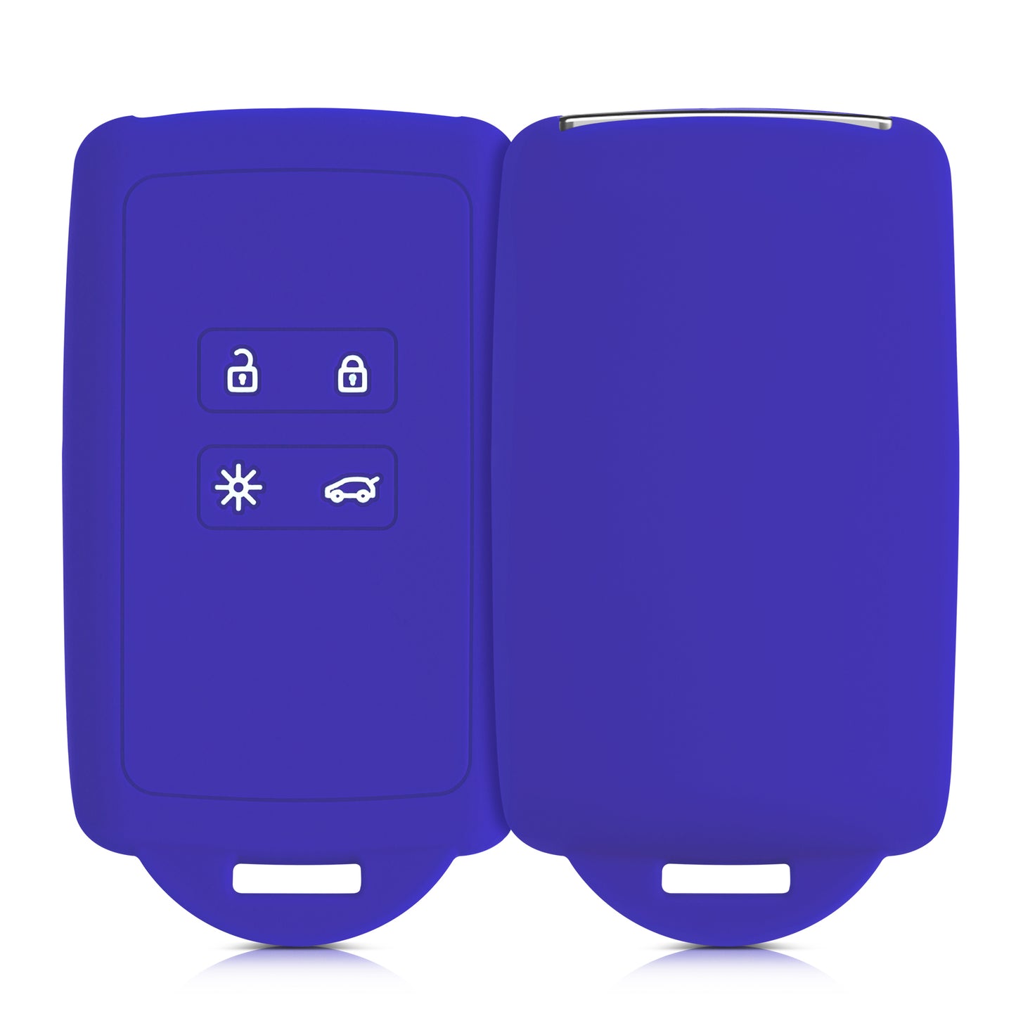 kwmobile Car Key Cover Compatible with Renault 4-Button Smart Key (Keyless Go Only)