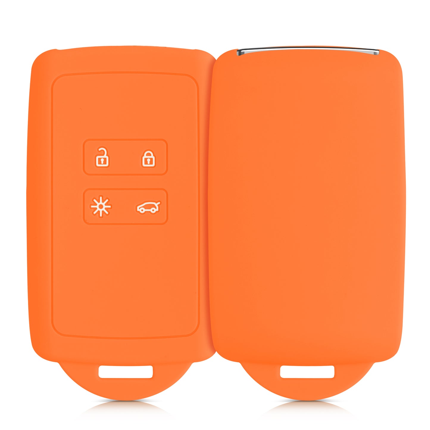 kwmobile Car Key Cover Compatible with Renault 4-Button Smart Key (Keyless Go Only)