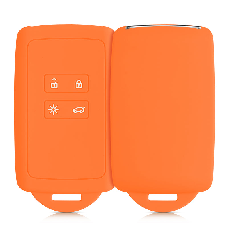 kwmobile Car Key Cover Compatible with Renault 4-Button Smart Key (Keyless Go Only)
