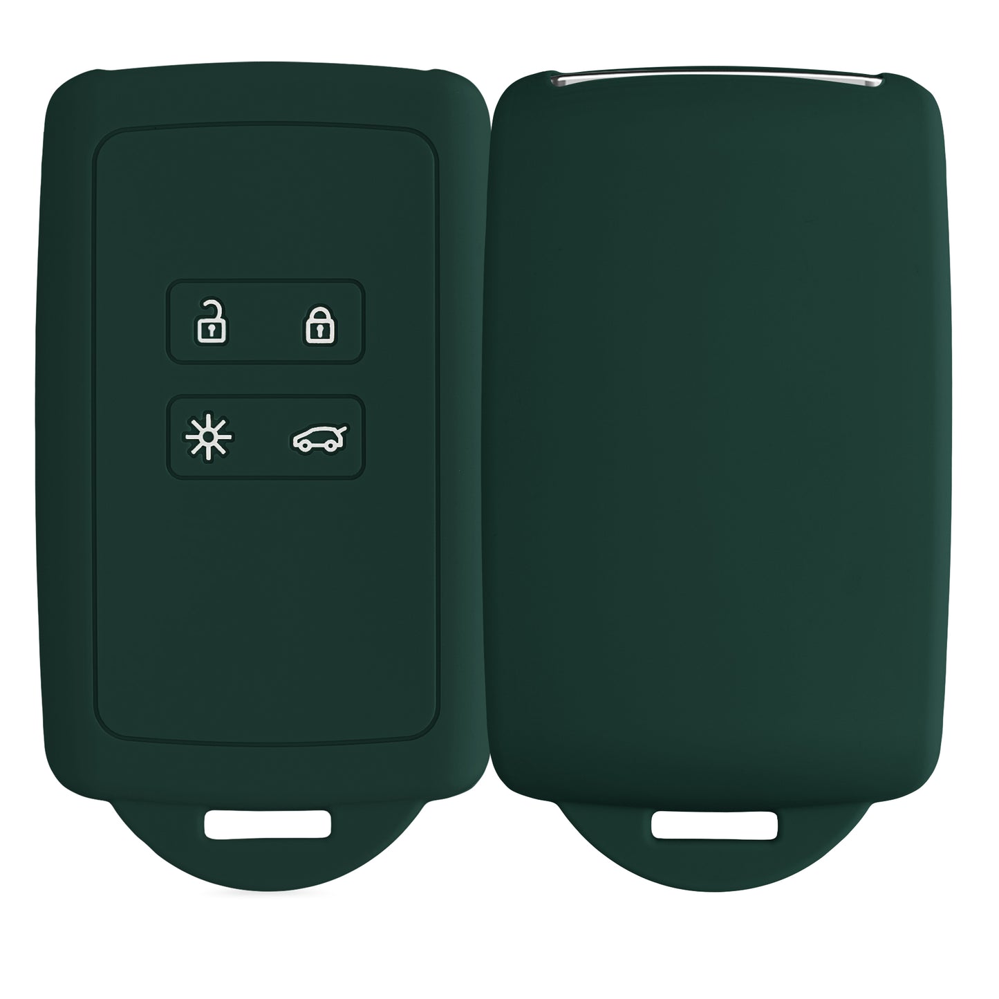 kwmobile Car Key Cover Compatible with Renault 4-Button Smart Key (Keyless Go Only)
