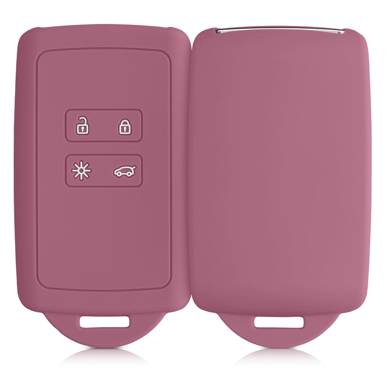 kwmobile Car Key Cover Compatible with Renault 4-Button Smart Key (Keyless Go Only)