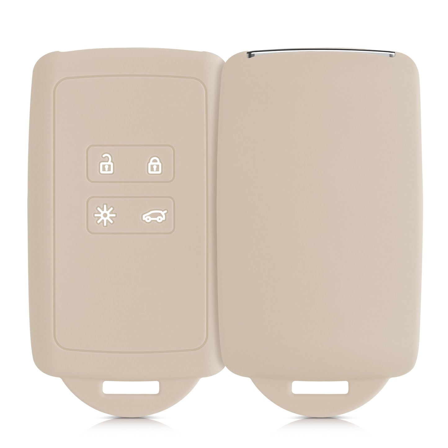 kwmobile Car Key Cover Compatible with Renault 4-Button Smart Key (Keyless Go Only)
