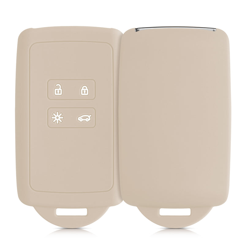 kwmobile Car Key Cover Compatible with Renault 4-Button Smart Key (Keyless Go Only)