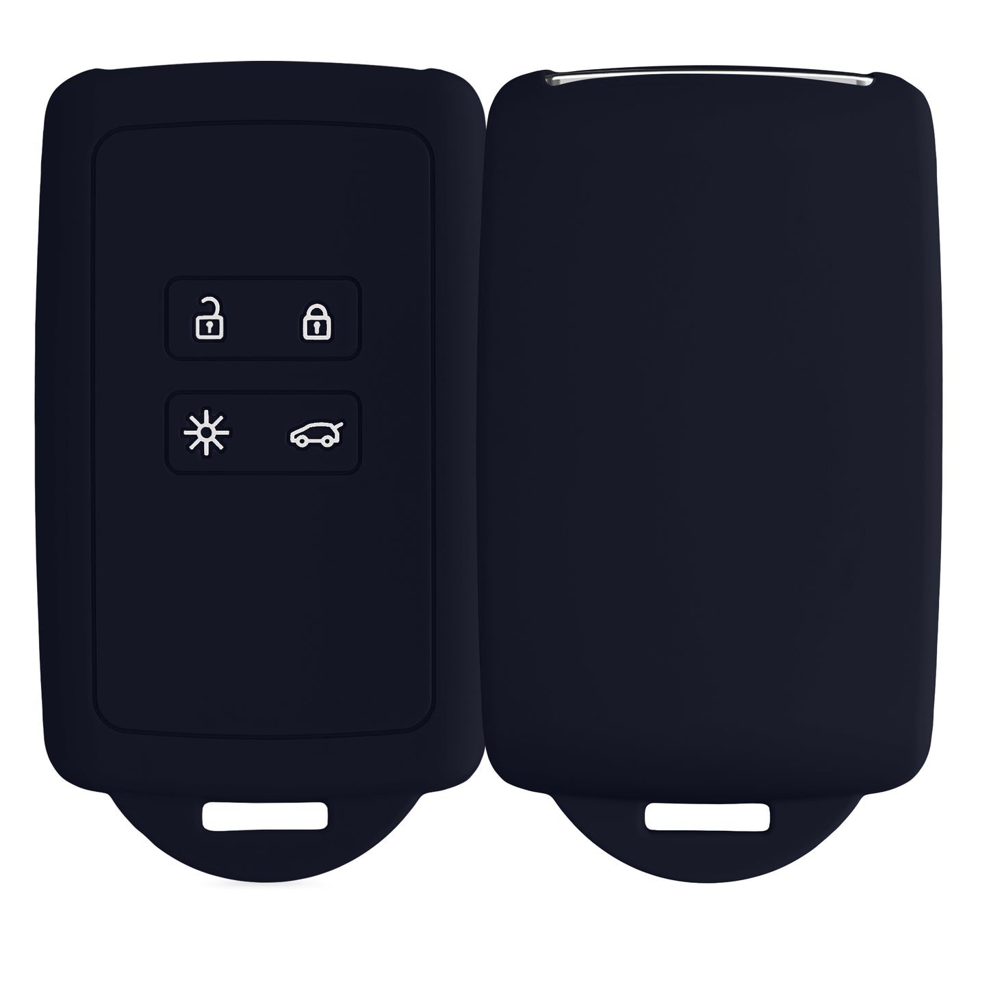 kwmobile Car Key Cover Compatible with Renault 4-Button Smart Key (Keyless Go Only)