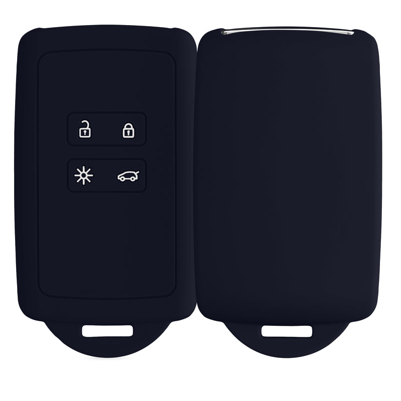 kwmobile Car Key Cover Compatible with Renault 4-Button Smart Key (Keyless Go Only)