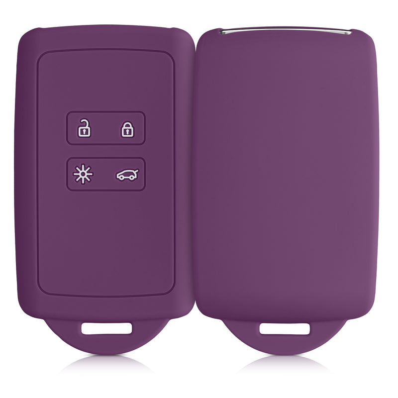 kwmobile Car Key Cover Compatible with Renault 4-Button Smart Key (Keyless Go Only)