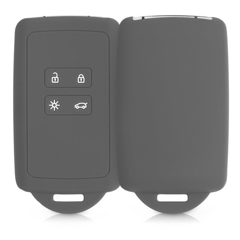 kwmobile Car Key Cover Compatible with Renault 4-Button Smart Key (Keyless Go Only)