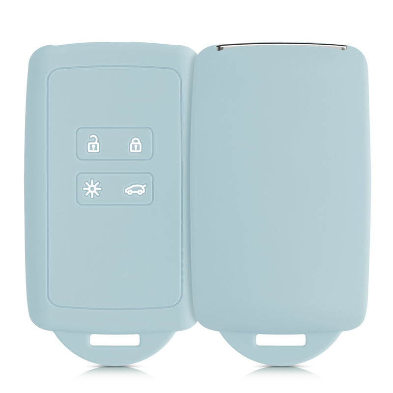 kwmobile Car Key Cover Compatible with Renault 4-Button Smart Key (Keyless Go Only)