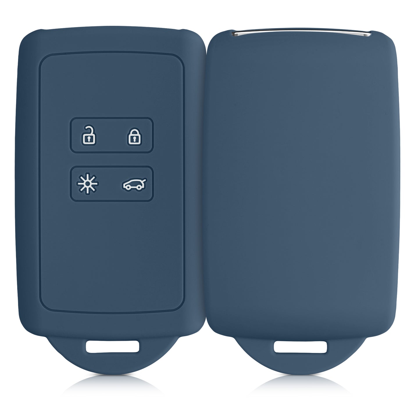 kwmobile Car Key Cover Compatible with Renault 4-Button Smart Key (Keyless Go Only)