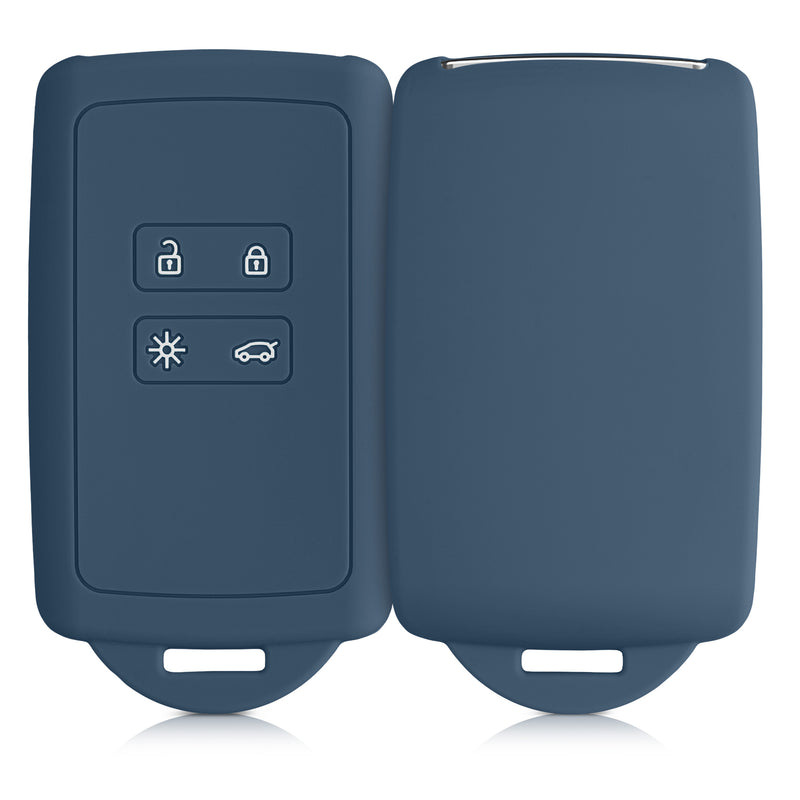 kwmobile Car Key Cover Compatible with Renault 4-Button Smart Key (Keyless Go Only)