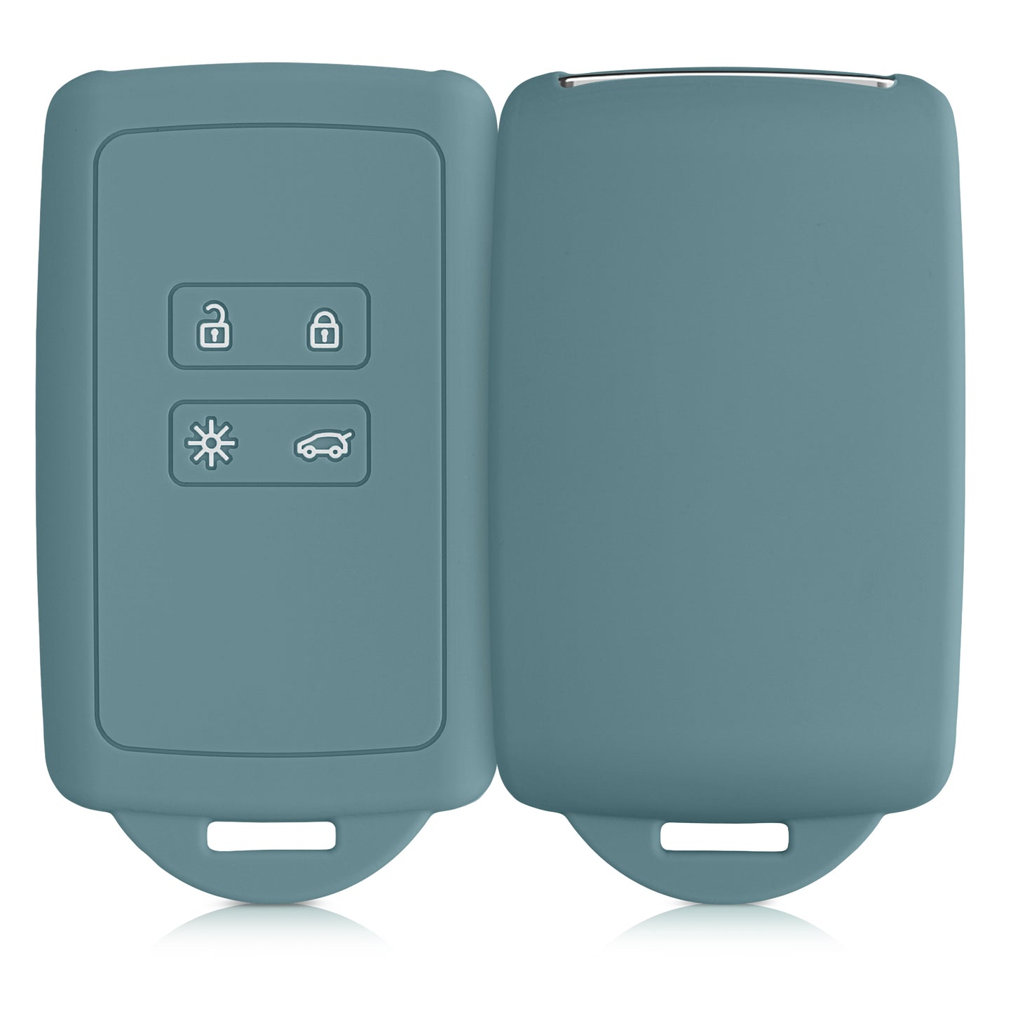 kwmobile Car Key Cover Compatible with Renault 4-Button Smart Key (Keyless Go Only)