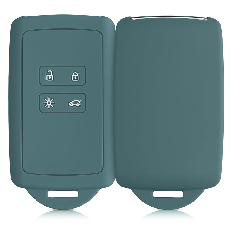 kwmobile Car Key Cover Compatible with Renault 4-Button Smart Key (Keyless Go Only)
