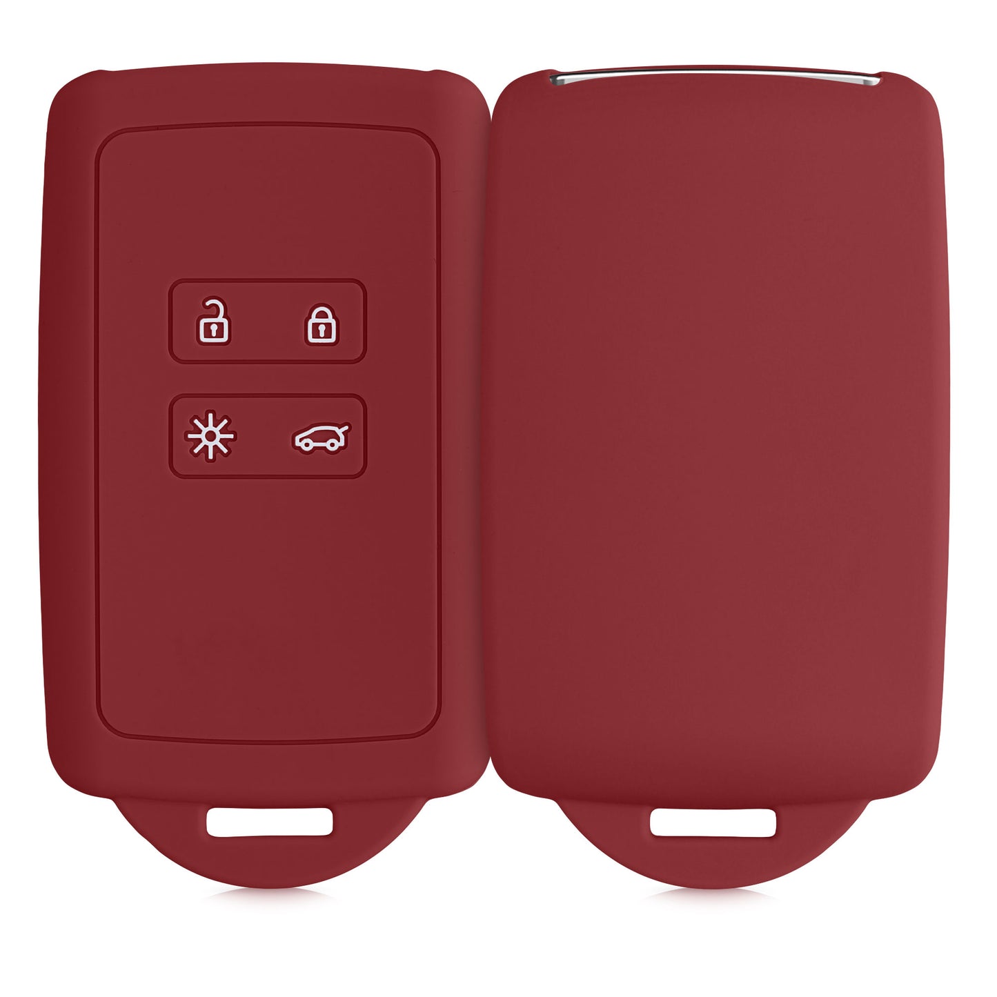 kwmobile Car Key Cover Compatible with Renault 4-Button Smart Key (Keyless Go Only)