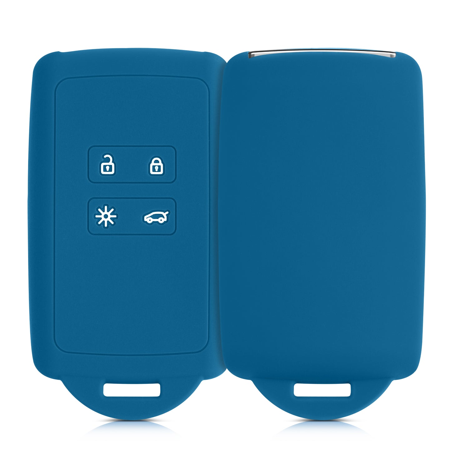 kwmobile Car Key Cover Compatible with Renault 4-Button Smart Key (Keyless Go Only)
