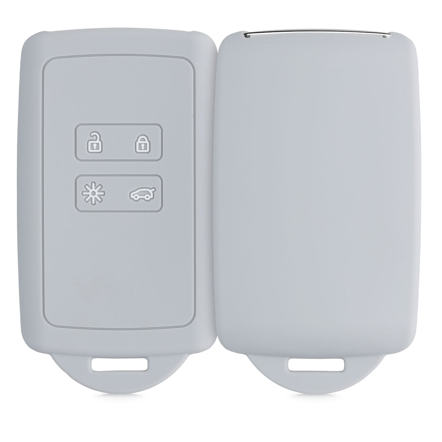 kwmobile Car Key Cover Compatible with Renault 4-Button Smart Key (Keyless Go Only)