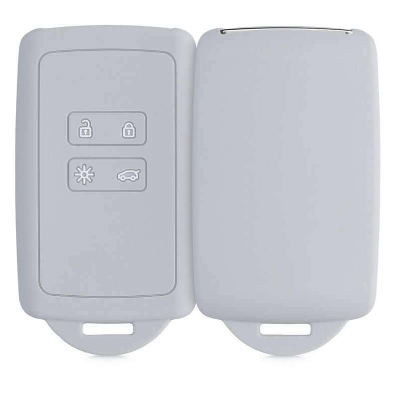 kwmobile Car Key Cover Compatible with Renault 4-Button Smart Key (Keyless Go Only)