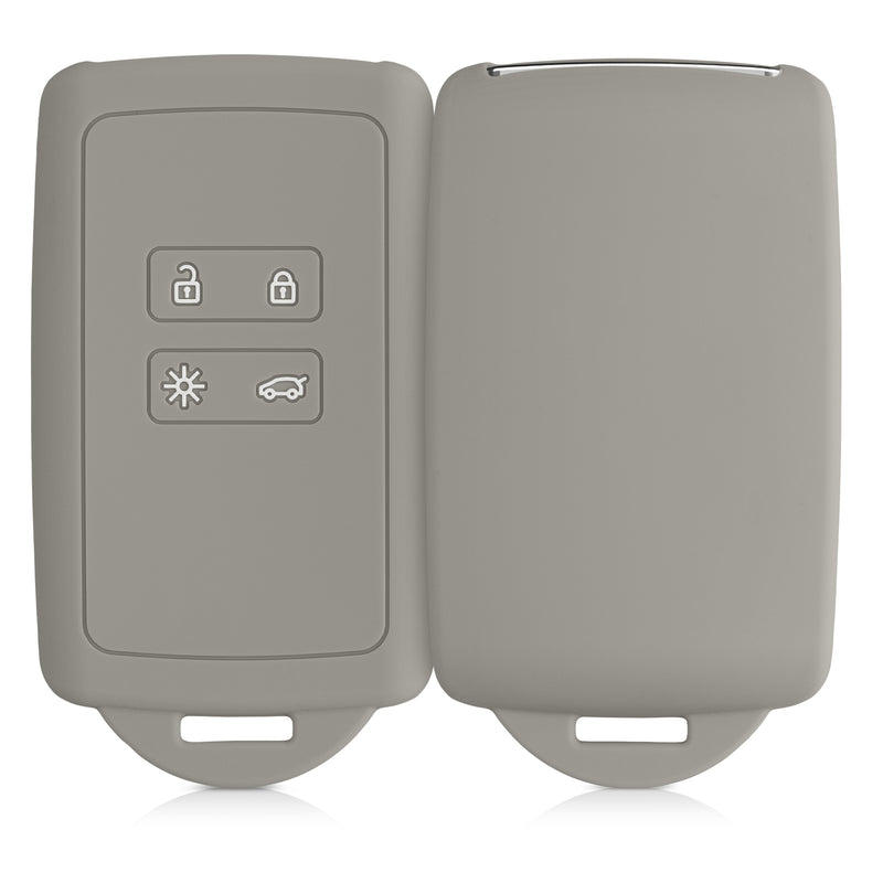 kwmobile Car Key Cover Compatible with Renault 4-Button Smart Key (Keyless Go Only)