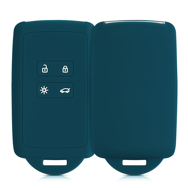 kwmobile Car Key Cover Compatible with Renault 4-Button Smart Key (Keyless Go Only)
