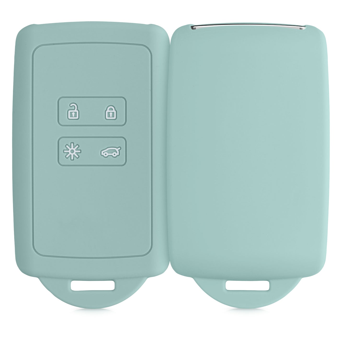 kwmobile Car Key Cover Compatible with Renault 4-Button Smart Key (Keyless Go Only)