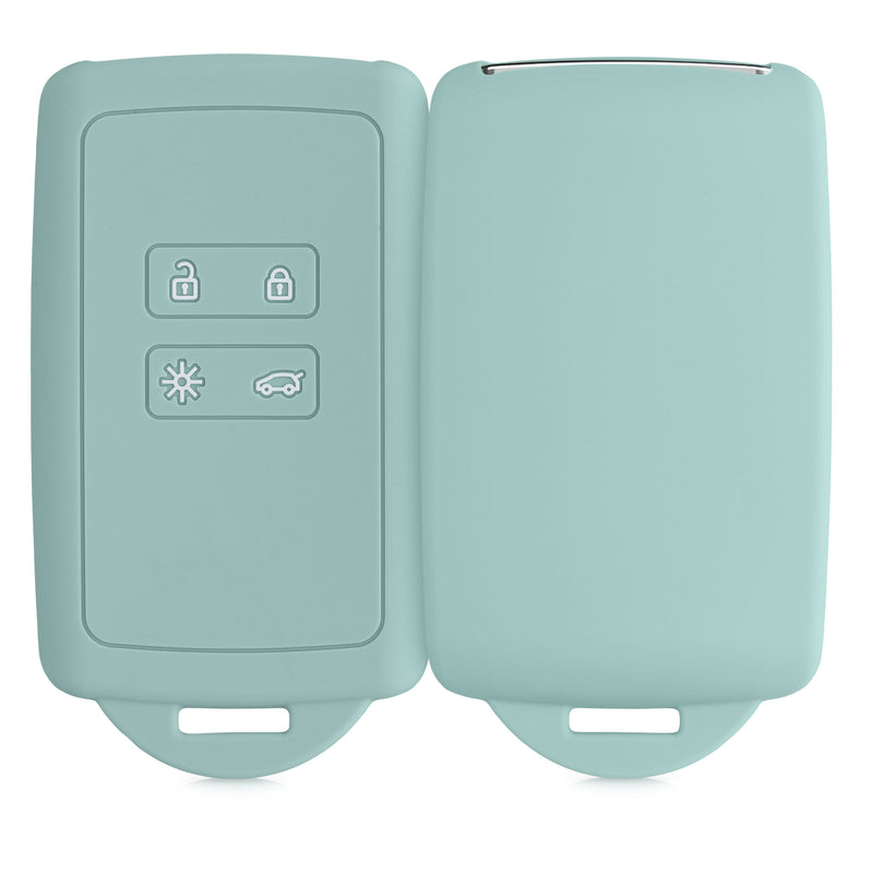 kwmobile Car Key Cover Compatible with Renault 4-Button Smart Key (Keyless Go Only)
