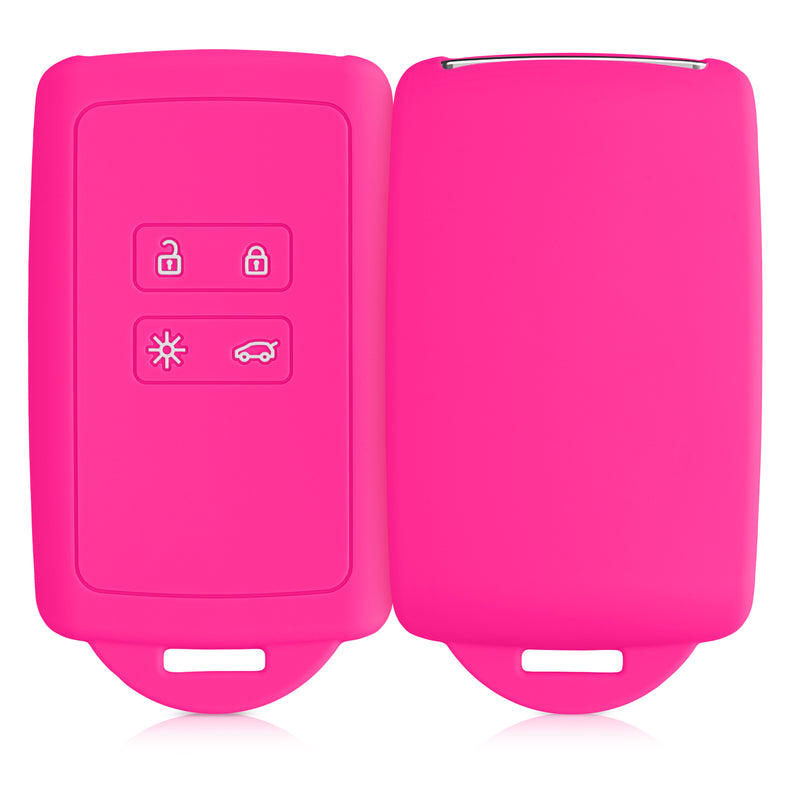 kwmobile Car Key Cover Compatible with Renault 4-Button Smart Key (Keyless Go Only)