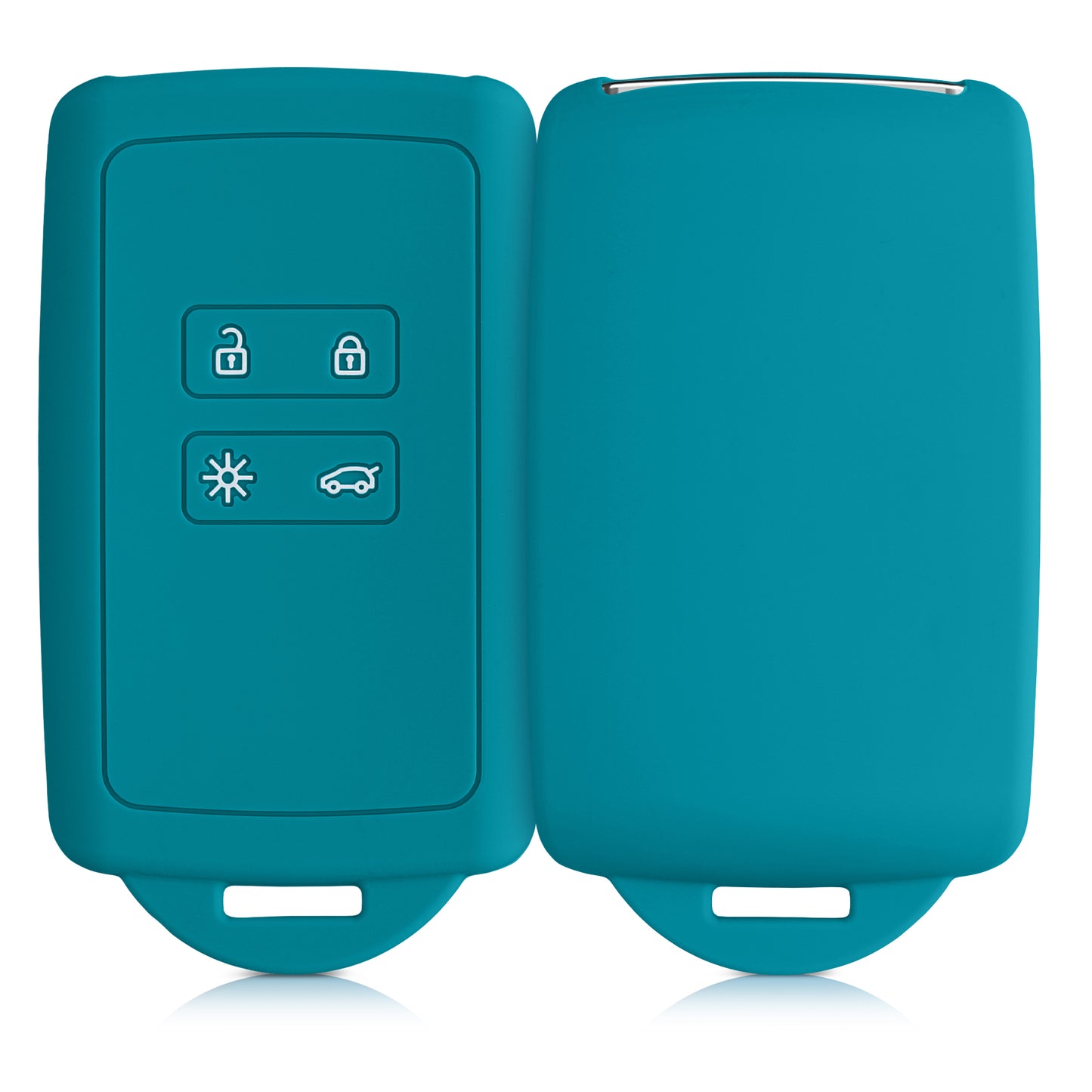 kwmobile Car Key Cover Compatible with Renault 4-Button Smart Key (Keyless Go Only)