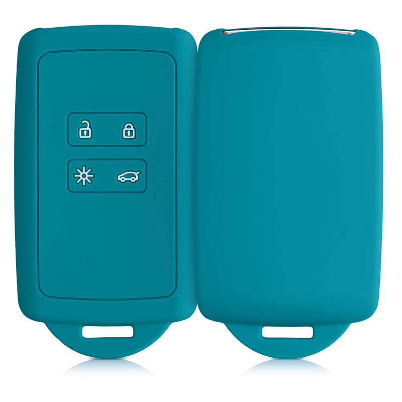 kwmobile Car Key Cover Compatible with Renault 4-Button Smart Key (Keyless Go Only)