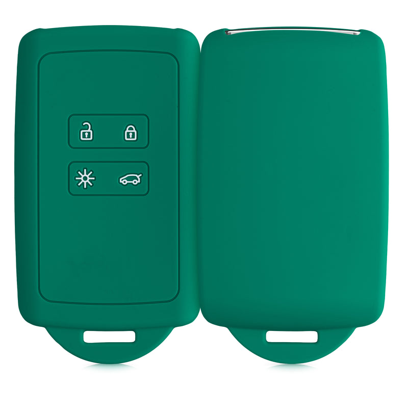 kwmobile Car Key Cover Compatible with Renault 4-Button Smart Key (Keyless Go Only)