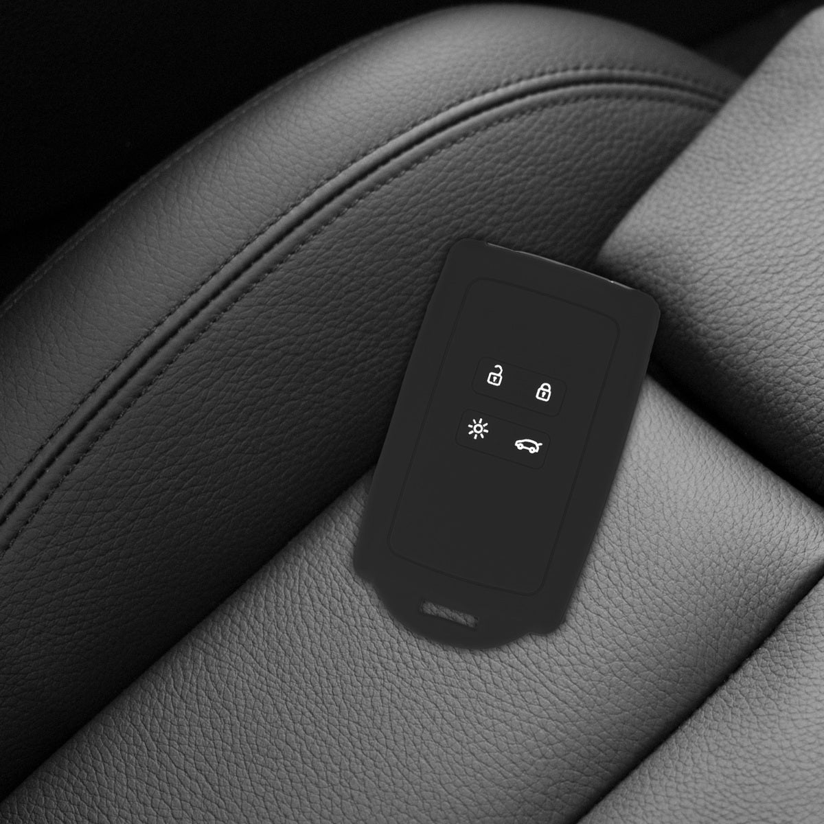 kwmobile Car Key Cover Compatible with Renault 4-Button Smart Key (Keyless Go Only)