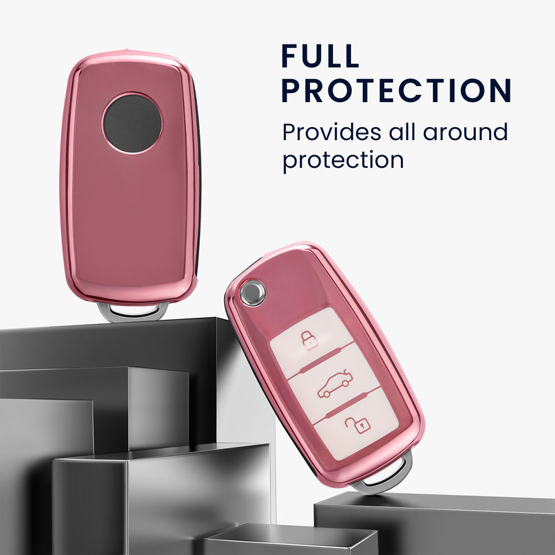 Silicone cover compatible with VW Skoda Seat car key