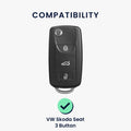 Silicone cover compatible with VW Skoda Seat car key