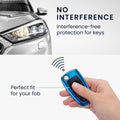 kwmobile Car Key Cover Compatible with Ford 3-Button Foldable Car Key - Silicone Protective Key Fob Case
