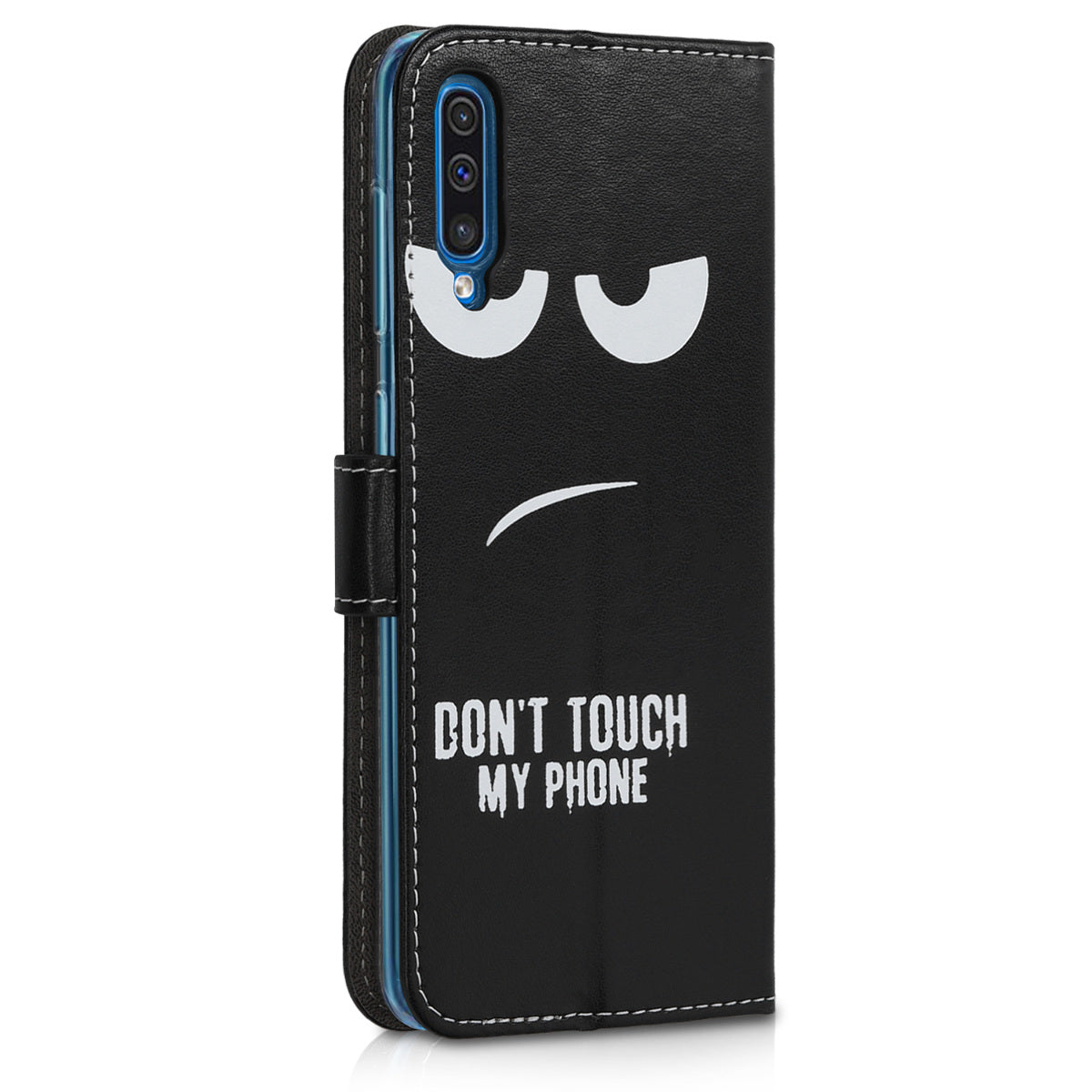 kwmobile Wallet Case compatible with Samsung Galaxy A50 Cover - with Stand and Card Slots