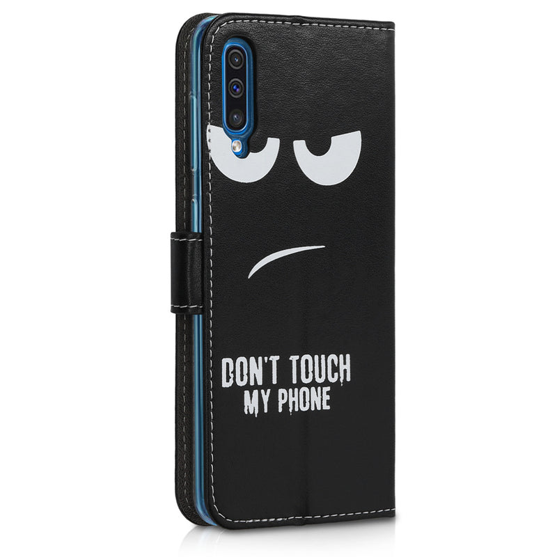 kwmobile Wallet Case compatible with Samsung Galaxy A50 Cover - with Stand and Card Slots